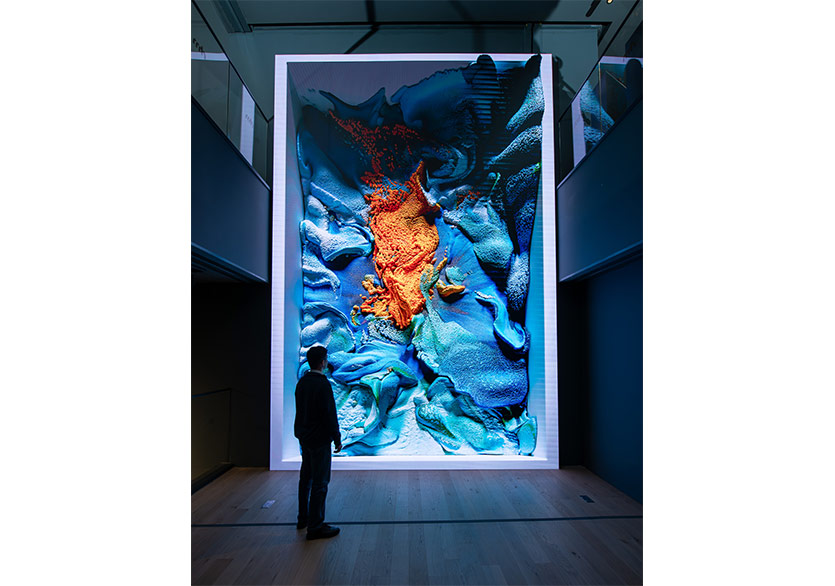 Refik Anadol’un “Büyük Doğa Modeli Türkiye-Flora”sı Türkiye İş Bankası Resim Heykel Müzesi’nde